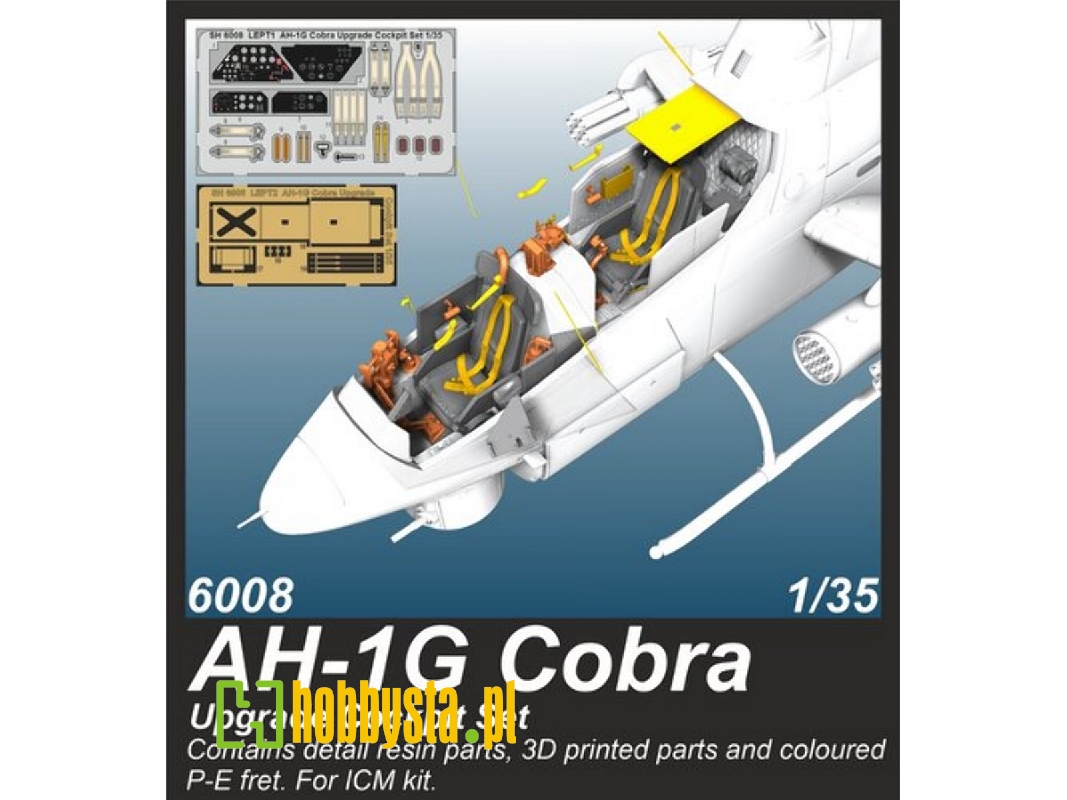 Ah-1g Cobra - Upgrade Cockpit Set (For Icm Kit) - zdjęcie 1 Ah-1g Cobra - Upgrade Cockpit Set (For Icm Kit) - zdjęcie 1