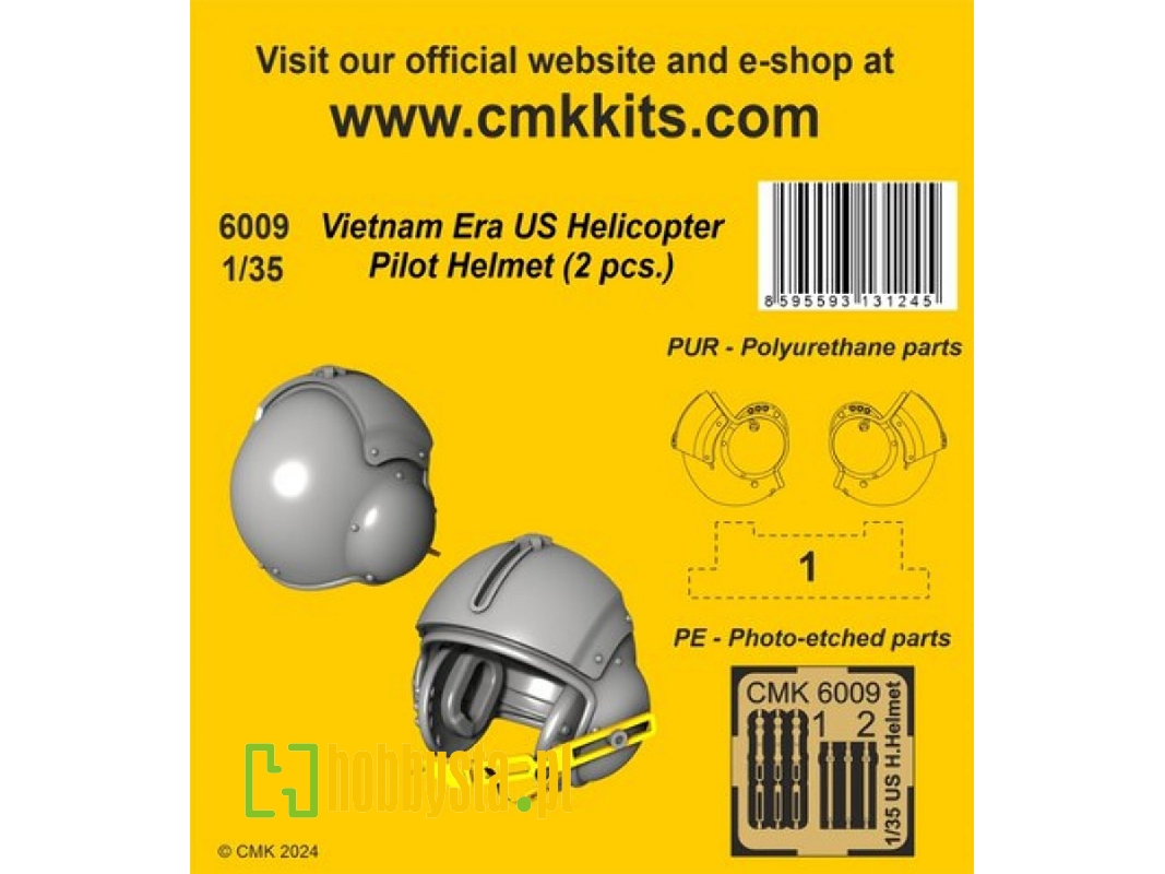 Vietnam Era Us Helicopter Pilot Helmet (2pcs) - zdjęcie 1 Vietnam Era Us Helicopter Pilot Helmet (2pcs) - zdjęcie 1