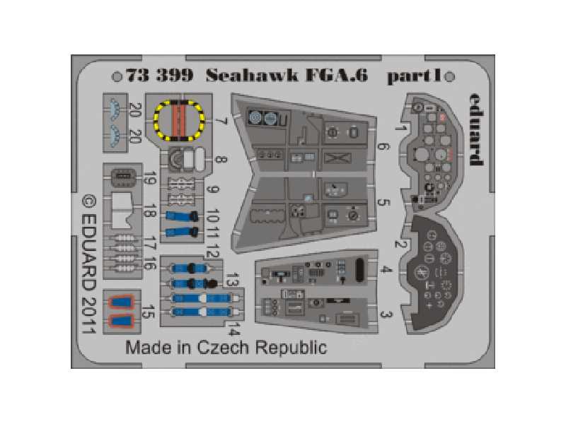 Seahawk FGA.6 1/72 - Hobby Boss - blaszki - zdjęcie 1 Seahawk FGA.6 1/72 - Hobby Boss - blaszki - zdjęcie 1