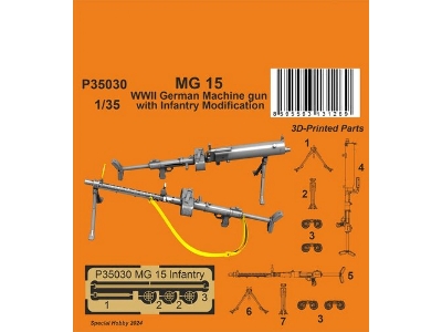 Mg 15 Wwii German Machine Gun With Infantry Modification - zdjęcie 1