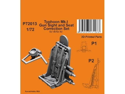 Typhoon Mk.I Gun Sight And Seat Correction Set (For Airfix Kit) - zdjęcie 1