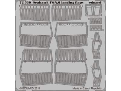  Seahawk FGA.6 landing flaps 1/72 - Hobby Boss - blaszki - zdjęcie 1