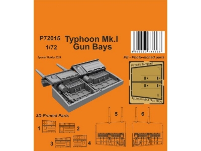 Typhoon Mk.I Gun Bays (For Airfix Kit) - zdjęcie 1