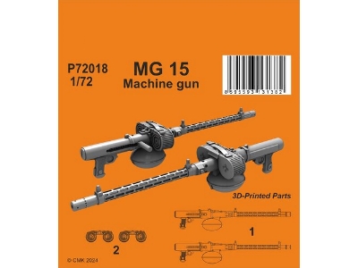 Mg 15 German Wwii Machine Gun (2pcs.) - zdjęcie 1