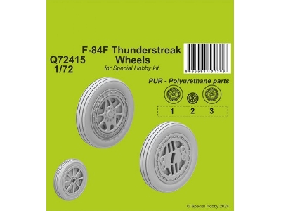 F-84f Thunderstreak Wheels (For Special Hobby Kit) - zdjęcie 1