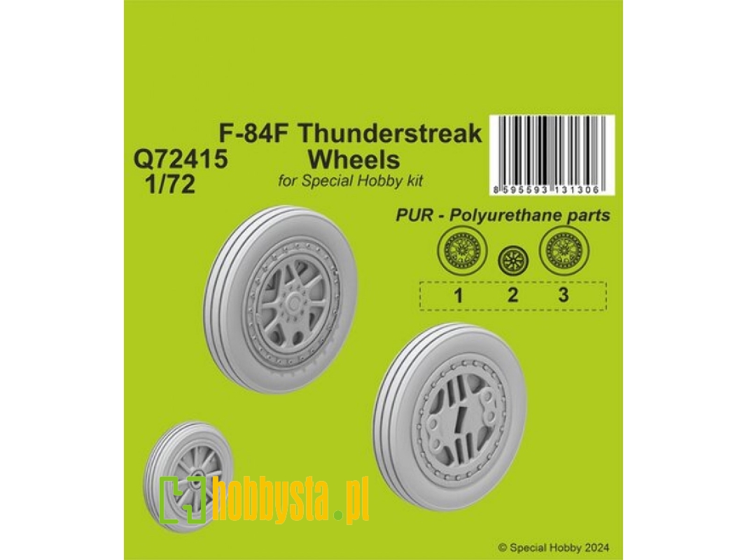 F-84f Thunderstreak Wheels (For Special Hobby Kit) - zdjęcie 1 F-84f Thunderstreak Wheels (For Special Hobby Kit) - zdjęcie 1