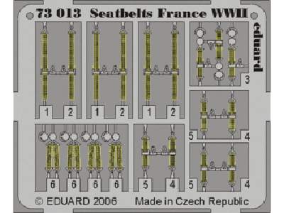  Seatbelts France WWII 1/72 - blaszki - zdjęcie 1