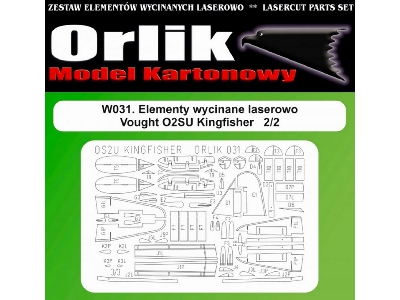 Wręgi Wycinane Laserowo Do Modelu Vought Kingfisher - zdjęcie 2