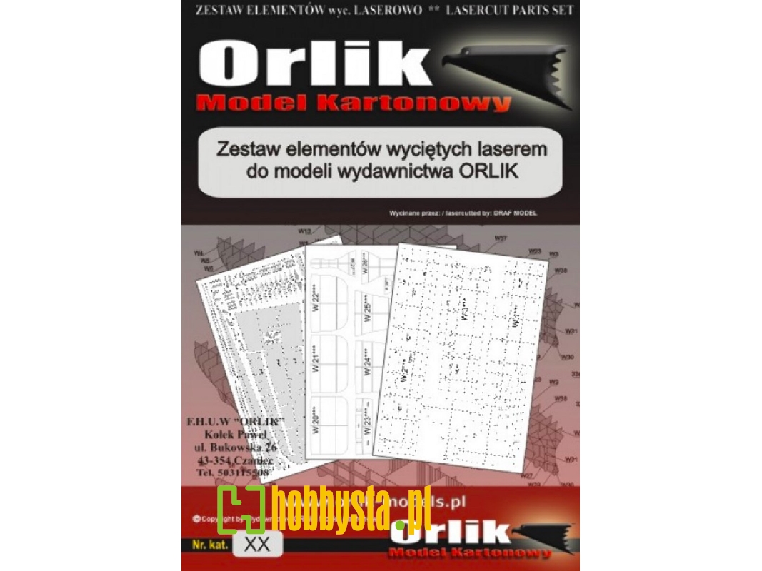 Wręgi Wycinane Laserowo Do Modelu - Hl-2 Haroldek - zdjęcie 1 Wręgi Wycinane Laserowo Do Modelu - Hl-2 Haroldek - zdjęcie 1