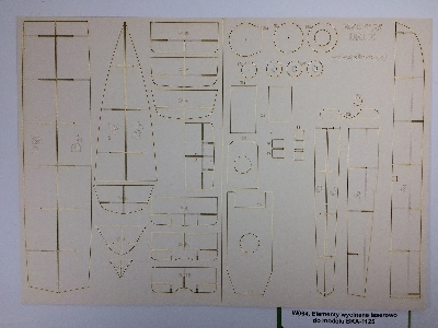 Elementy Wycinane Laserowo Do Modelu Bka1125 - zdjęcie 1