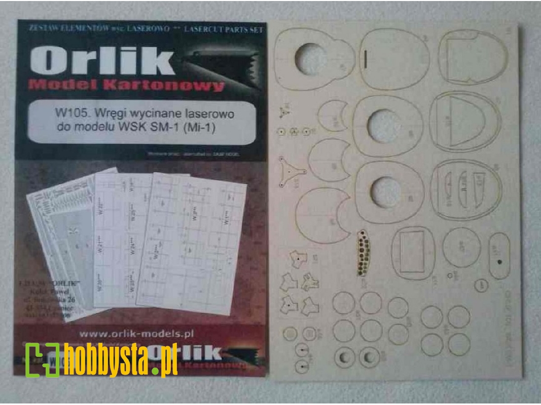 Elementy Wycinane Laserowo Do Modelu Wsk Sm-1 (Mi-1) - zdjęcie 1 Elementy Wycinane Laserowo Do Modelu Wsk Sm-1 (Mi-1) - zdjęcie 1