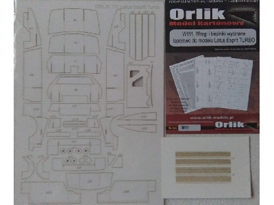 Elementy Wycinane Laserowo Do Modelu Lotus Esprit - zdjęcie 1