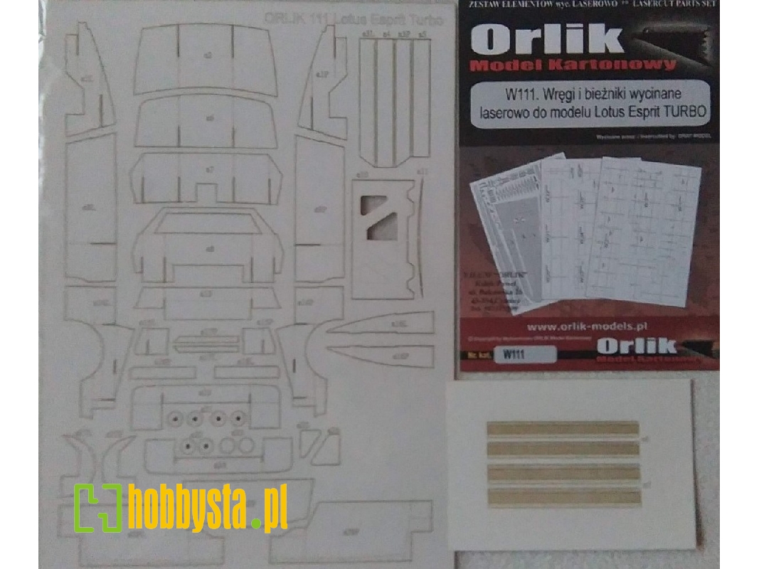 Elementy Wycinane Laserowo Do Modelu Lotus Esprit - zdjęcie 1 Elementy Wycinane Laserowo Do Modelu Lotus Esprit - zdjęcie 1