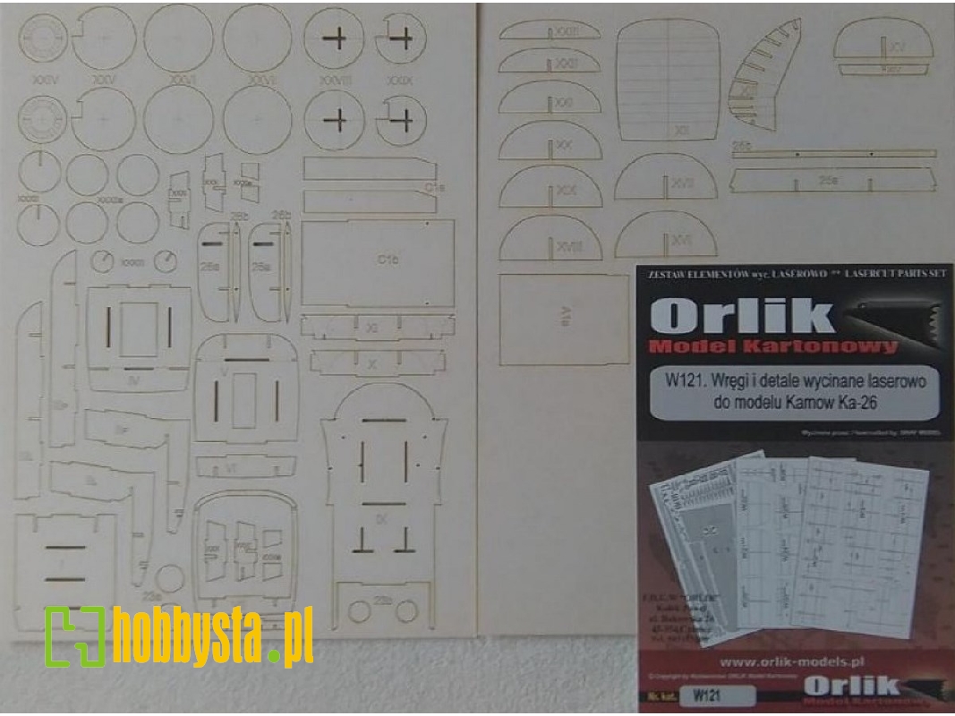 Elementy Wycinane Laserowo Do Modelu Kamov Ka-26 - zdjęcie 1 Elementy Wycinane Laserowo Do Modelu Kamov Ka-26 - zdjęcie 1