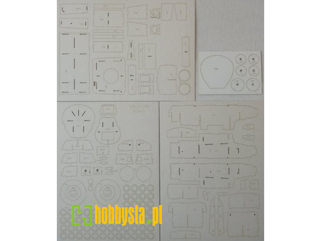 Elementy Wycinane Laserowo Do Modelu M14-41 - zdjęcie 1 Elementy Wycinane Laserowo Do Modelu M14-41 - zdjęcie 1