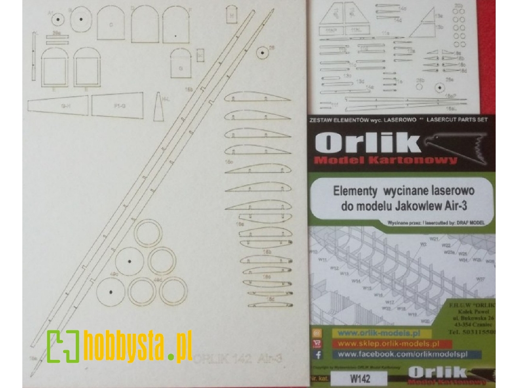 Elementy Wycinane Laserowo Do Modelu Air-3 - zdjęcie 1 Elementy Wycinane Laserowo Do Modelu Air-3 - zdjęcie 1