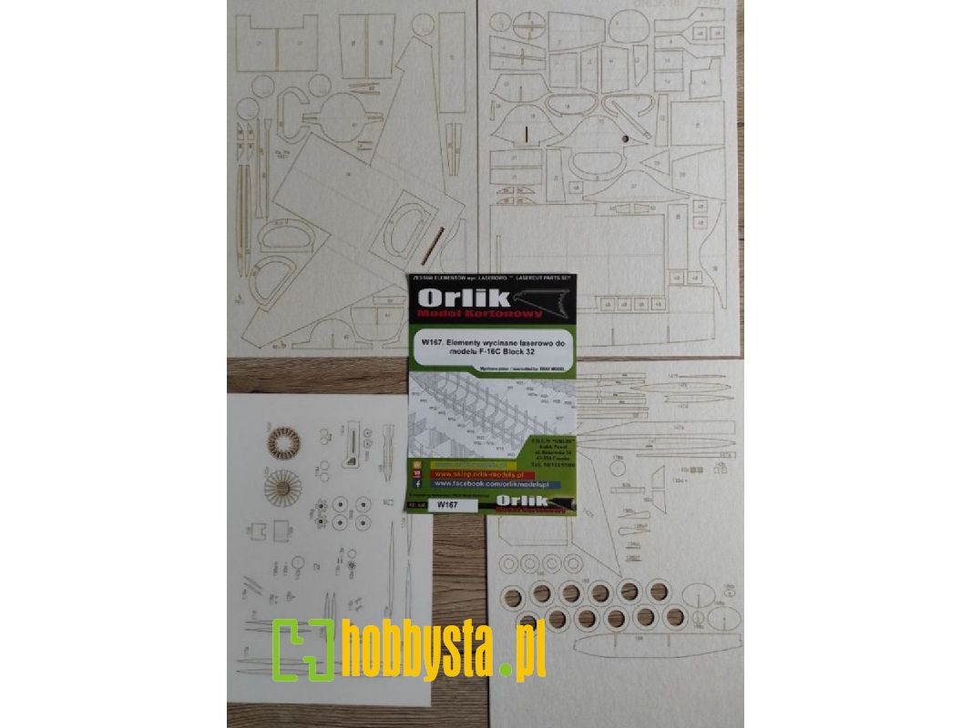 Elementy Wycinane Laserowo Do Modelu F-16c Block 32 - zdjęcie 1 Elementy Wycinane Laserowo Do Modelu F-16c Block 32 - zdjęcie 1