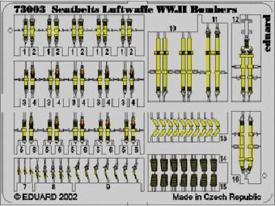  Seatbelts Luftwaffe WWII Bombers 1/72 - blaszki - zdjęcie 1