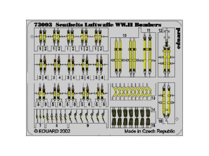  Seatbelts Luftwaffe WWII Bombers 1/72 - blaszki - zdjęcie 1
