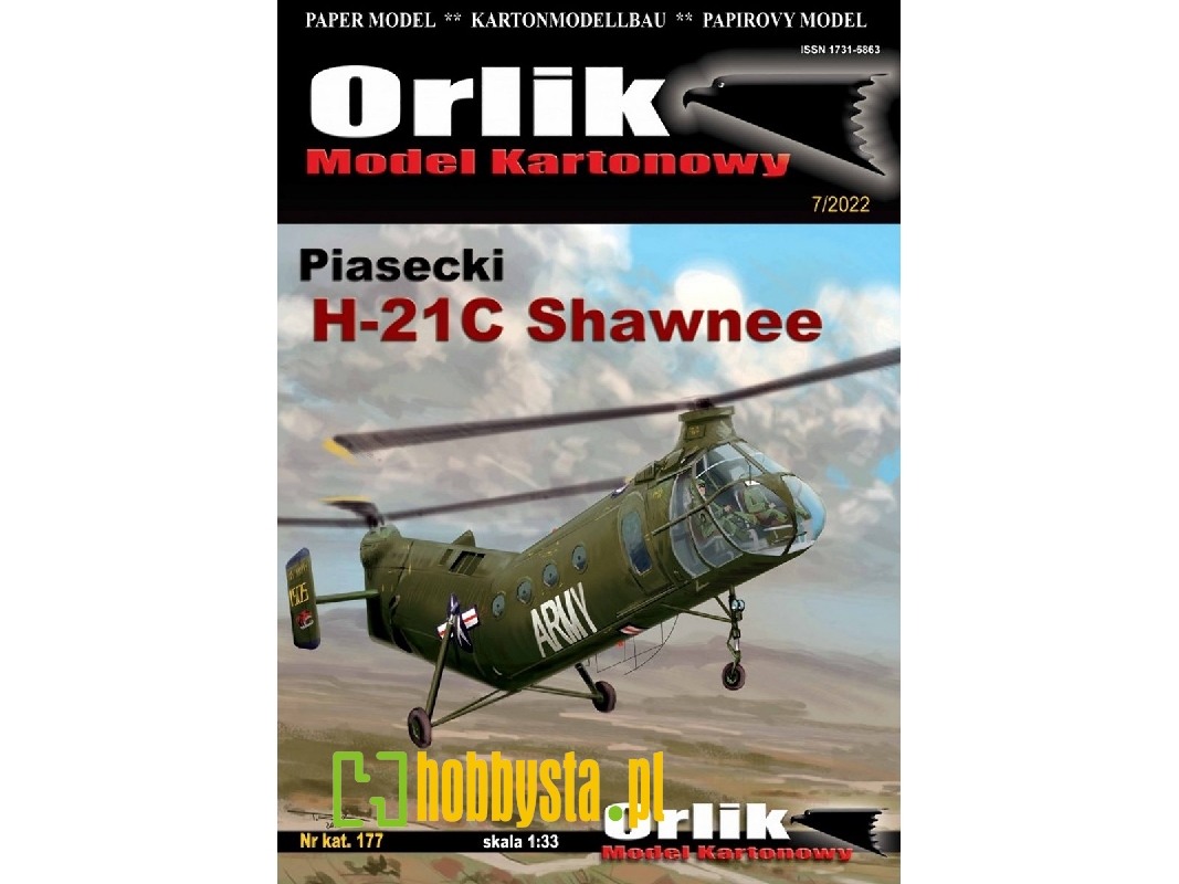 śmigłowiec Piasecki H-21c Shawnee - zdjęcie 1 śmigłowiec Piasecki H-21c Shawnee - zdjęcie 1