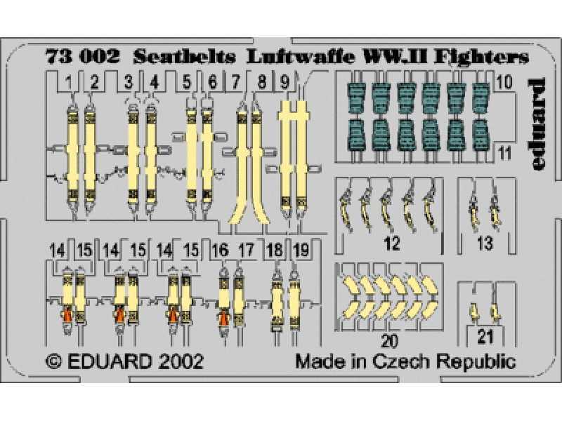  Seatbelts Luftwaffe WWII Fighters 1/72 - blaszki - zdjęcie 1