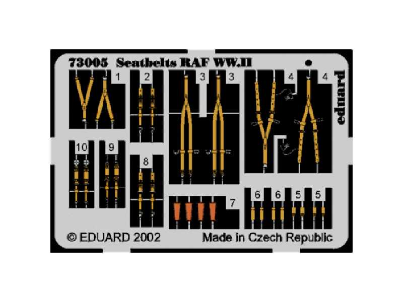  Seatbelts RAF WWII 1/72 - blaszki - zdjęcie 1