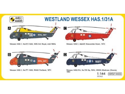 Westland Wessex Has.1/Has.31a - Royal Navy, A&aee And Royal Australian Navy - zdjęcie 2