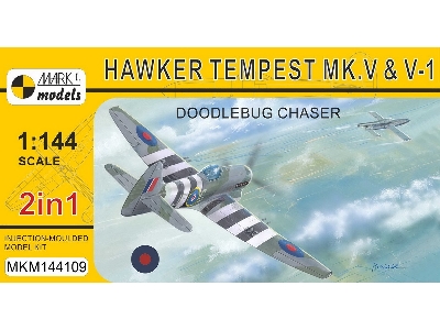 Hawker Tempest Mk.V - Series 1/2 'doodlebug Chaser' (2in1 Kit + Resin V-1) Royal Air Force - zdjęcie 2