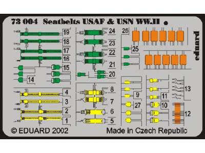  Seatbelts USAF & USN WWII 1/72 - blaszki - zdjęcie 1