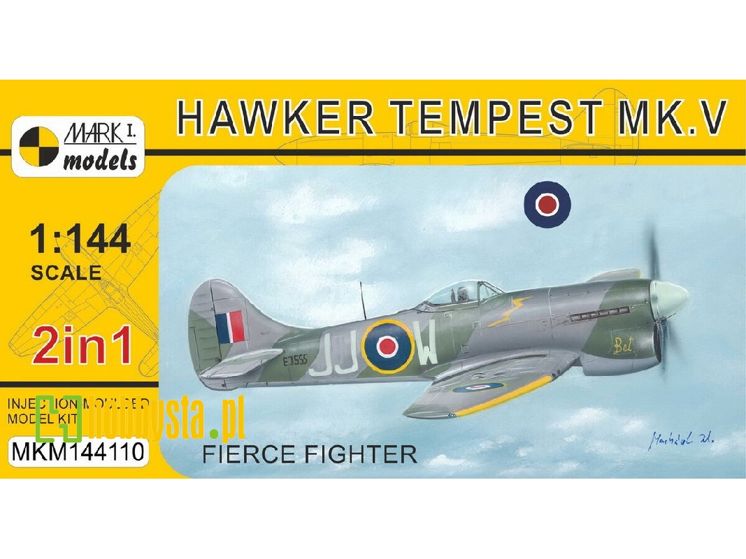 Hawker Tempest Mk.V 'fierce Fighter' (2in1 Kit) Royal Air Force - zdjęcie 1 Hawker Tempest Mk.V 'fierce Fighter' (2in1 Kit) Royal Air Force - zdjęcie 1