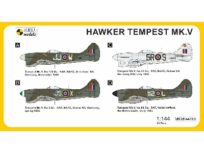 Hawker Tempest Mk.V 'fierce Fighter' (2in1 Kit) Royal Air Force - zdjęcie 2