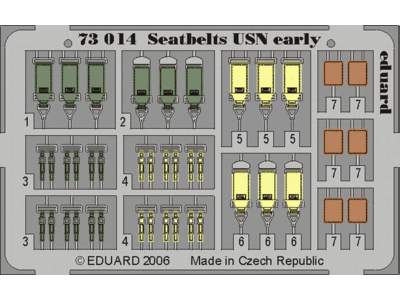  Seatbelts USN early 1/72 - blaszki - zdjęcie 1