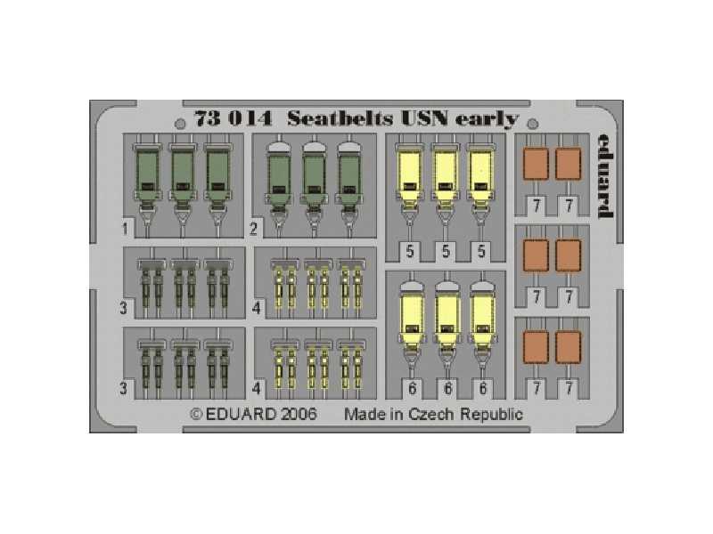 Seatbelts USN early 1/72 - blaszki - zdjęcie 1 Seatbelts USN early 1/72 - blaszki - zdjęcie 1