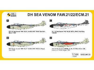 De Havilland Sea Venom Faw.21 / 22 / Ecm.21 - Home Fleet (2in1 Kit) - zdjęcie 2
