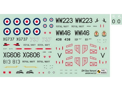 De Havilland Sea Venom Faw.21 / 22 / Ecm.21 - Home Fleet (2in1 Kit) - zdjęcie 3