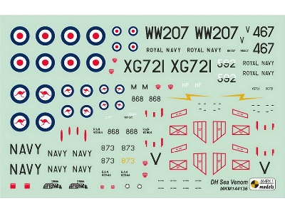 De Havilland Sea Venom Faw.22 / 53 / Tt.53 - Far East & Australia (2in1 Kit) - zdjęcie 3