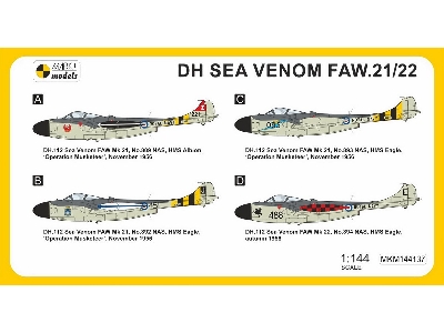 De Havilland Sea Venom Faw.21 / 22 - In Combat Operations (2in1 Kit) - zdjęcie 2