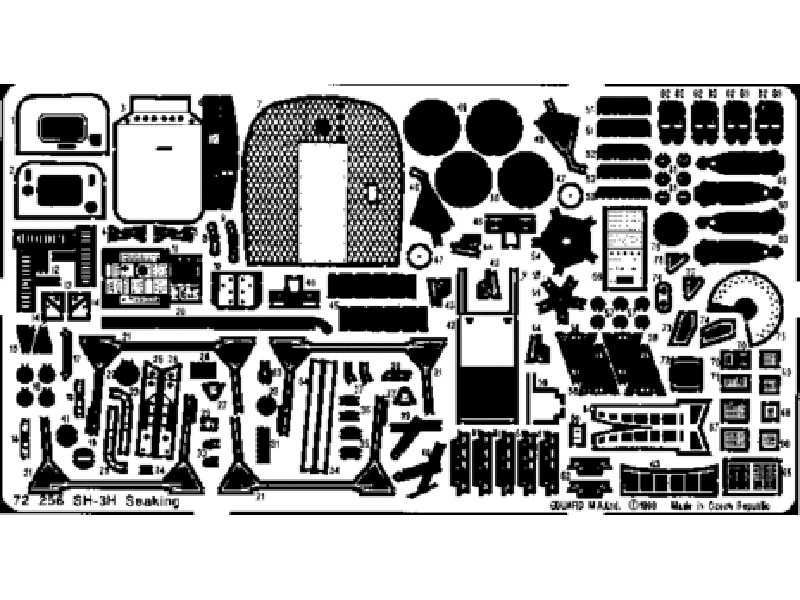 SH-3H 1/72 - Fujimi - blaszki - zdjęcie 1 SH-3H 1/72 - Fujimi - blaszki - zdjęcie 1