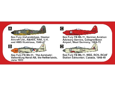 Hawker Sea Fury 'special Schemes' - zdjęcie 2