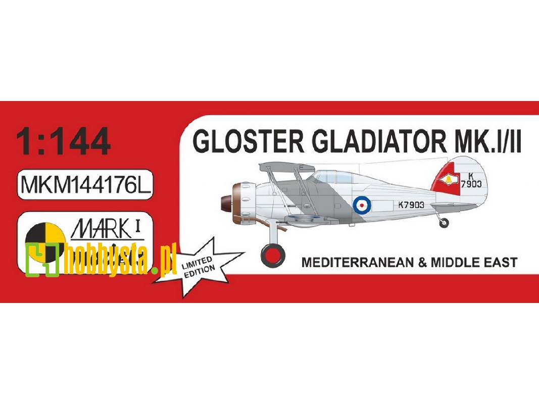 Gloster Gladiator Mk.I/Ii Mediterranean And Middle East - zdjęcie 1 Gloster Gladiator Mk.I/Ii Mediterranean And Middle East - zdjęcie 1