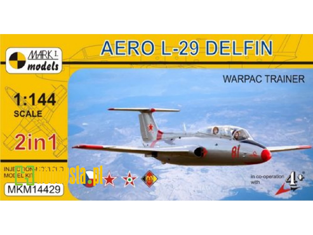 Aero L-29 Delfin - Warsaw Pact Trainer (2in1 Kit) - zdjęcie 1 Aero L-29 Delfin - Warsaw Pact Trainer (2in1 Kit) - zdjęcie 1