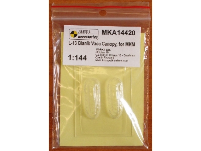 Let L-13/Tz-13 Blanik Vacu Canopy - 2 Pcs (For Mark I Models Kits) - zdjęcie 1