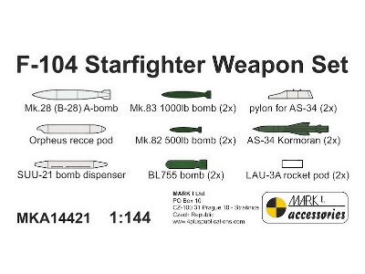 Lockheed F-104 Starfighter - Weapon Set - Resin Parts (For Mark I Models Kits) - zdjęcie 2