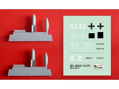 Messerschmitt Me-262 A - Conversion & Weapon Set (For Eduard And Mark I Models Kits) - zdjęcie 2