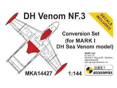 De Havilland Venom Nf.3 - Conversion Set - Resin Parts (For Mark I Models Kits) - zdjęcie 1