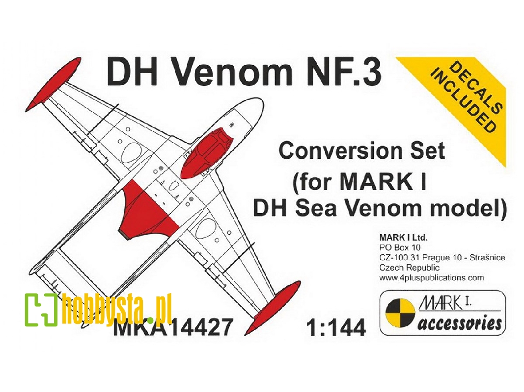 De Havilland Venom Nf.3 - Conversion Set - Resin Parts (For Mark I Models Kits) - zdjęcie 1