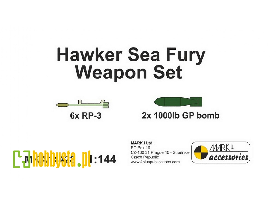 Hawker Sea Fury Weapon Set - zdjęcie 1 Hawker Sea Fury Weapon Set - zdjęcie 1