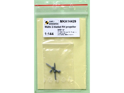 Watts 2-bladed Rh Propeller For Hurricane (2 Pcs) - zdjęcie 2
