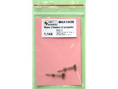 Watts 2-bladed Lh Propeller For Mark I Model Gladiator (2 Pcs) - zdjęcie 2