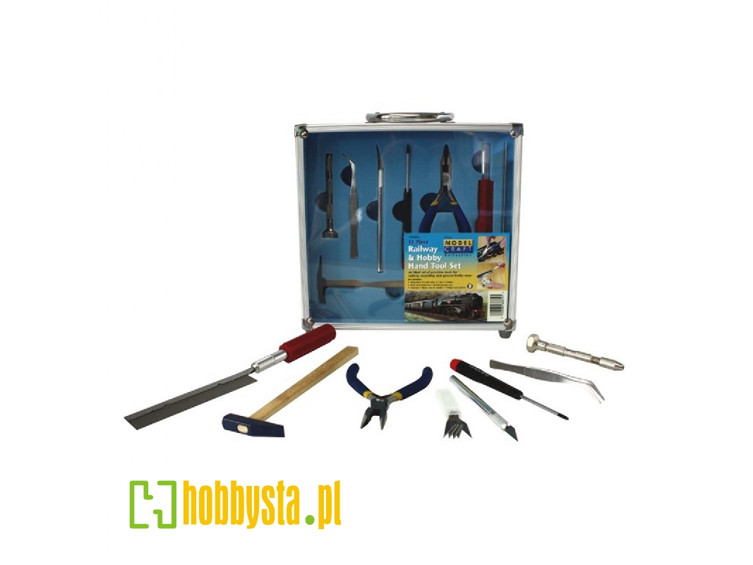 Railway & Hobby Hand Tool Set (13 Pcs) - zdjęcie 1 Railway & Hobby Hand Tool Set (13 Pcs) - zdjęcie 1